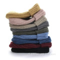 Dames beanies vaste kleur zachte elastische gebreide hoed